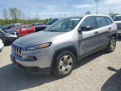 Salvage cars for sale at Bridgeton, MO auction: 2015 Jeep Cherokee Sport