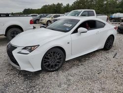 Salvage cars for sale at Houston, TX auction: 2015 Lexus RC 350