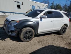 Salvage cars for sale from Copart Lyman, ME: 2017 Chevrolet Equinox LT