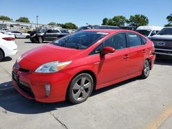 Salvage cars for sale at Sacramento, CA auction: 2015 Toyota Prius