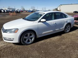 Salvage cars for sale from Copart Rocky View County, AB: 2014 Volkswagen Passat SEL