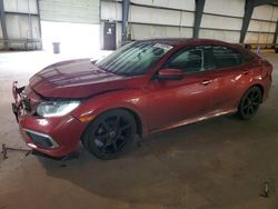 Salvage cars for sale at Graham, WA auction: 2019 Honda Civic LX