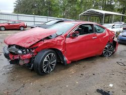 Salvage cars for sale from Copart Austell, GA: 2017 Honda Accord EXL