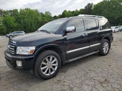 Salvage cars for sale at Austell, GA auction: 2008 Infiniti QX56