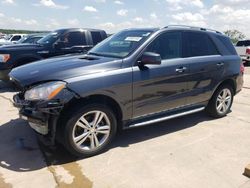 Salvage cars for sale from Copart Grand Prairie, TX: 2015 Mercedes-Benz ML 350