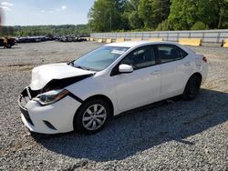 Vehiculos salvage en venta de Copart Concord, NC: 2015 Toyota Corolla L