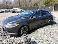 Salvage cars for sale from Copart Waldorf, MD: 2018 Ford Fusion SE