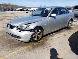 Salvage cars for sale from Copart Chicago Heights, IL: 2008 BMW 528 I