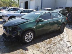 Salvage cars for sale at Savannah, GA auction: 2016 Toyota Corolla L