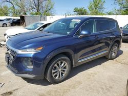 Salvage cars for sale at Bridgeton, MO auction: 2019 Hyundai Santa FE SE