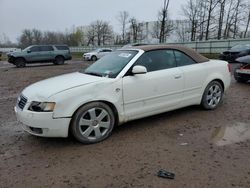 Salvage cars for sale from Copart Central Square, NY: 2005 Audi A4 Quattro Cabriolet