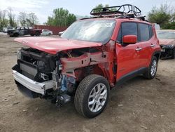 Salvage cars for sale from Copart Baltimore, MD: 2018 Jeep Renegade Latitude