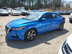 Salvage cars for sale at North Billerica, MA auction: 2021 Nissan Sentra SV