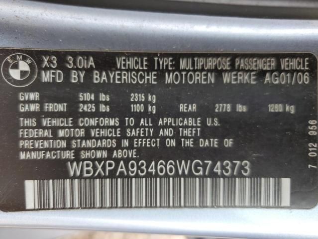 2006 BMW X3 3.0I