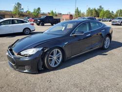 Salvage cars for sale from Copart Gaston, SC: 2015 Tesla Model S 85D