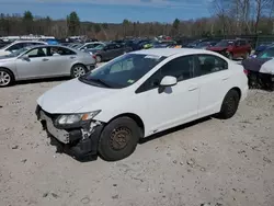 Salvage cars for sale from Copart Candia, NH: 2013 Honda Civic LX