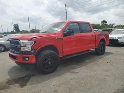 Salvage cars for sale from Copart Miami, FL: 2017 Ford F150 Supercrew
