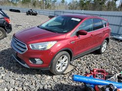 Salvage cars for sale at Windham, ME auction: 2017 Ford Escape SE