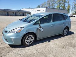 Salvage cars for sale at Arlington, WA auction: 2014 Toyota Prius V