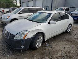 Salvage cars for sale at Savannah, GA auction: 2006 Nissan Maxima SE