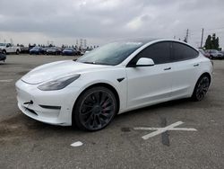 Salvage cars for sale at Rancho Cucamonga, CA auction: 2023 Tesla Model 3