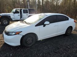 Salvage cars for sale at Bowmanville, ON auction: 2012 Honda Civic LX