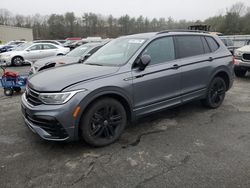 Salvage cars for sale at Exeter, RI auction: 2022 Volkswagen Tiguan SE R-LINE Black