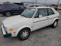 Salvage cars for sale at Sun Valley, CA auction: 1987 Volkswagen Cabriolet