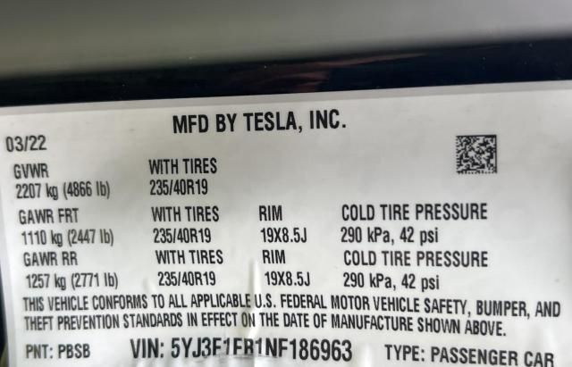 2022 Tesla Model 3