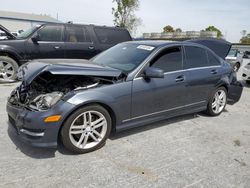 Salvage cars for sale at Tulsa, OK auction: 2014 Mercedes-Benz C 300 4matic