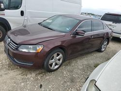 2013 Volkswagen Passat SE en venta en New Braunfels, TX