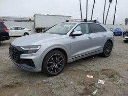 Salvage cars for sale at Van Nuys, CA auction: 2022 Audi Q8 Premium Plus S-Line