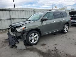 Toyota Highlander salvage cars for sale: 2010 Toyota Highlander Limited