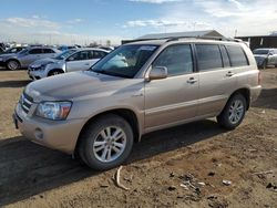 Vehiculos salvage en venta de Copart Brighton, CO: 2006 Toyota Highlander Hybrid