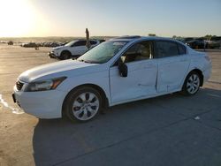 Salvage cars for sale at Grand Prairie, TX auction: 2009 Honda Accord EXL