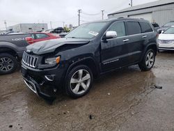 Salvage cars for sale at Chicago Heights, IL auction: 2014 Jeep Grand Cherokee Overland