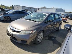 Salvage cars for sale from Copart Vallejo, CA: 2010 Honda Civic LX