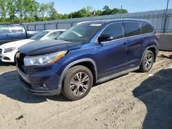 Toyota Highlander xle salvage cars for sale: 2016 Toyota Highlander XLE