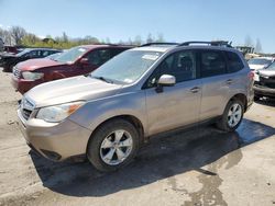 Salvage cars for sale at Duryea, PA auction: 2015 Subaru Forester 2.5I Premium