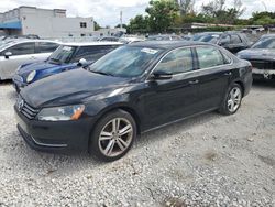 Salvage cars for sale from Copart Opa Locka, FL: 2014 Volkswagen Passat SE