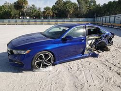Salvage cars for sale from Copart Fort Pierce, FL: 2019 Honda Accord Sport