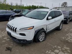 Salvage cars for sale at Bridgeton, MO auction: 2017 Jeep Cherokee Latitude