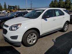 Salvage cars for sale from Copart Rancho Cucamonga, CA: 2017 Chevrolet Equinox LS