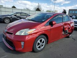 Salvage cars for sale at Littleton, CO auction: 2013 Toyota Prius