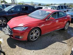 Salvage cars for sale from Copart San Martin, CA: 2014 Tesla Model S