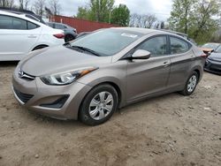 Salvage cars for sale at Baltimore, MD auction: 2016 Hyundai Elantra SE