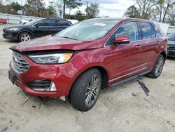 Salvage cars for sale at Hampton, VA auction: 2019 Ford Edge Titanium