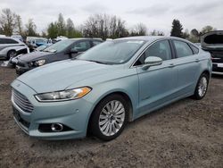 Salvage cars for sale from Copart Portland, OR: 2013 Ford Fusion SE Hybrid