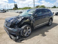 Salvage cars for sale at Miami, FL auction: 2021 Volkswagen Tiguan SE