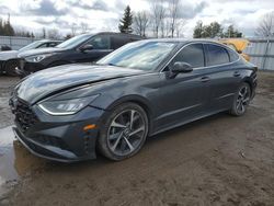 Salvage cars for sale from Copart Bowmanville, ON: 2021 Hyundai Sonata SEL Plus